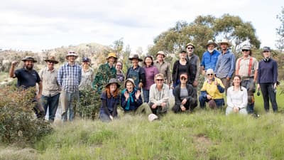 Staff and volunteers at Scottsdale Reserve.